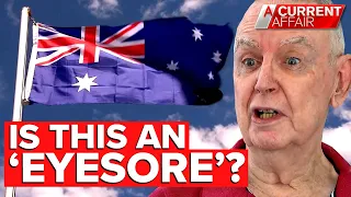 Neighbours in bitter dispute over Australian flag | A Current Affair