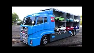 12 kinds of luxury car Tomica & blue cleaning convoy