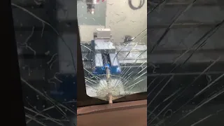 Straight through window 🤯 | Brutal CNC Crash #cncmachine