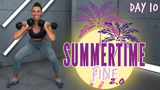 40 Minute Legs AMRAP Workout | Summertime Fine 2.0 - Day 10