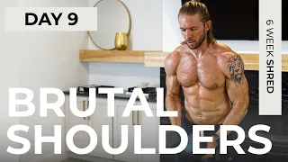 Day 9: 25 Min BRUTAL SHOULDER WORKOUT // 6WS1