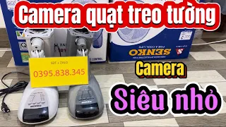 Camera nguỵ trang quạt treo tường hoạt động 24/24 - Hình ảnh Full 4k - Kết nối từ xa - Góc quay rộng