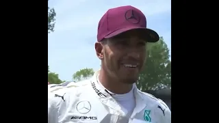 Emotional: When Lewis Hamilton received a race worn Ayrton Senna helmet as a gift from the family.