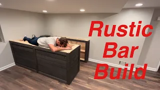 Rustic basement ship lap bar build.