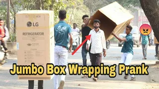 Jumbo Box Wrapping people prank || Prank in india || New trending prank 2019