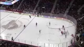 Amazing passing play by Karlsson and Hoffman @ Maple Leafs