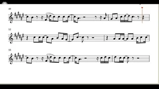 La Playa - La Oreja de Van Gogh - (Playback) Partitura para Saxo alto
