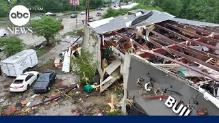 Tornadoes and deadly storms move across the South