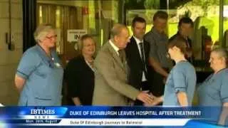 Duke of Edinburgh Leaves Hospital after Treatment