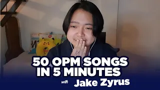 50 OPM Songs in 5 Minutes with Jake Zyrus