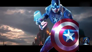 YOU CAN'T DEFEAT ME － Thanos vs Captain America (With Mjolnir) #SuperpowerComparison