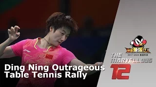 Ding Ning Outrageous Table Tennis Rally