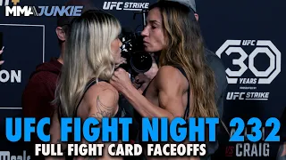 UFC Fight Night 232 Full Fight Card Faceoffs From Las Vegas