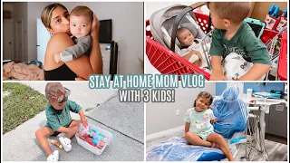 A STAY AT HOME MOM VLOG | WITH 3 KIDS