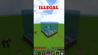 MINECRAFT MINI OCEAN MONUMENT BUILD HACK AWESOME #minecraft #awesomebuildhack #gaming  #telnetgaming