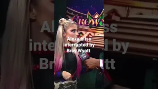 Alexa bliss interrupted by Bray Wyatt logo backstage... Crown Jewel 2022