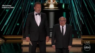 Arnold Schwarzenegger and Danny DeVito reunite at the #Oscars