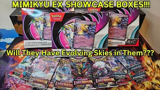 3X Mimikyu EX Showcase boxes, Lost Origin, Temporal Forces, Paldea Evolved & Paradox Rift! Oh My! 🤣🤣