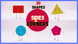 Shapes for Kindergarten | Sides & Corners of Shapes | Shapes, Sides & Corners(Vertices) | 2D shapes