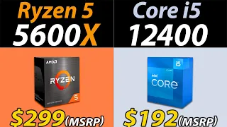 R5 5600X Vs. i5-12400 | RTX 3080 and RTX 3060 | How Much Performance Difference?