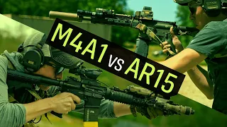 Is a Military-issue M4A1 Better than a Civilian AR15?