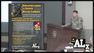 ALx: Developing Leaders to Exercise Mission Command with MG Doug Crissman
