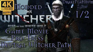 The Witcher: Enhanced Edition - All Cutscenes 1/2 (Game Movie) 4K Ultra 60 fps