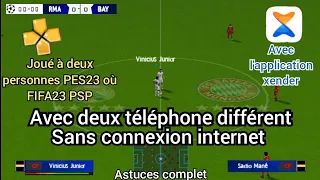 Comment Connecter deux téléphone sur PSP et joué FIFA24 Où  PES24 avec ton ami 😱 sans Internet