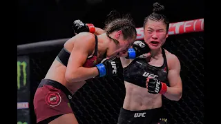 One Of The Greatest female Fight Ever!!(Zhang Weili vs Joanna Jedrzejczyk) 🔥 🔥 #shorts