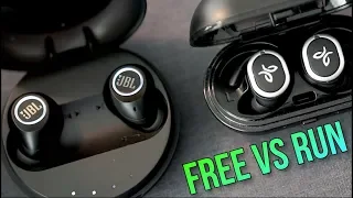 JBL Free Review vs Jaybird Run - Unboxing and Side by Side Comparison