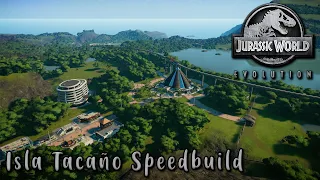 Jurassic World Evolution Isla Tacano Speedbuild | Sandbox Mode