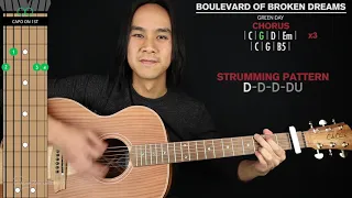 Boulevard of Broken Dreams ACOUSTIC Guitar Cover Green Day 🎸|Tabs + Chords|