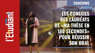 Les meilleurs conseils des lauréats de "Ma thèse en 180 secondes" 2021 pour réussir son oral