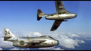 Шведский истребитель SAAB J 29 TUNNAN