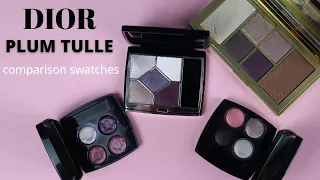 DIOR 5 Color 159 Plum Tulle | Chanel Tisse Cambon 228 |Chanel Au Fil des Fleurs | TF Moonlit Violet