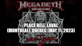 Megadeth - Live at Place Bell, Laval (Montreal), Quebec (05-11-2023) Full Show Audio