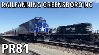 Railfanning Greensboro, NC ft. NS, Amtrak