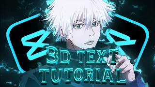 3d text like Xenoz | Tutorial 📱