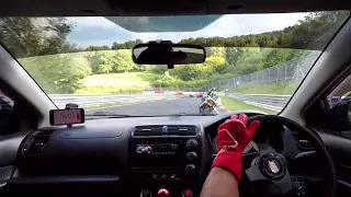 Nordschleife 4/09/17 , lots of traffic and a fast bike gets in my way!