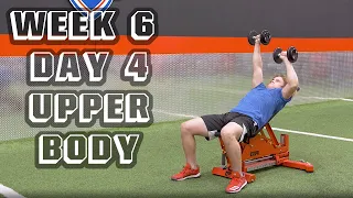 Offseason Football Workout Program: Upper Body | Week 6 Day 4