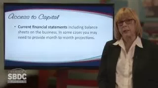 Florida SBDC Access to Capital Training Series: Preparing a Loan Package (5 of 6)