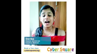 Journey of Devika | Real Kids of Cyber Square | JavaScript for Kids | Coding for Kids