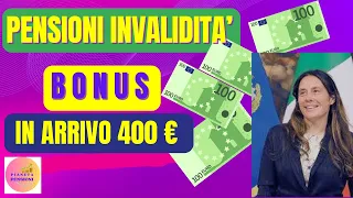 🟣PENSIONI INVALIDITA': NOVITA' BONUS☑️FINO A 400 €