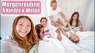 Morgenroutine 😍 4 Kinder & Welpe in den Sommerferien! Großfamilien Alltag VLOG Mamiseelen