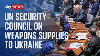 UN Security Council briefing on Western weapons supplies to Ukraine