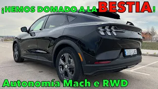 ¡HEMOS DOMADO A LA BESTIA! Ford Mustang Mach e RWD PRUEBA DE AUTONOMÍA REAL COCHE ELÉCTRICO MOTORK