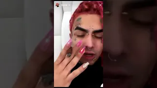 Lil Pump Wearing pink Nails 😂👀 (Like and Subscribe!) #pumpsplayhouse #shorts