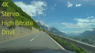 Driving to Mont Blanc, Chamonix, France - from Aigle, Switzerland