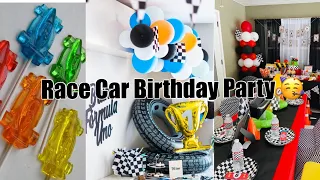 Race Car Birthday Party!! DIY Decorations, Food, and Much More!!