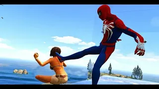 GTA 5 Water Ragdolls II SPIDERMAN Jumps Fails  Euphoria physics   Funny Moments  2020